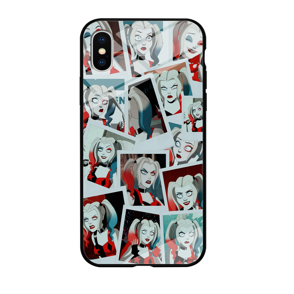 Harley Queen Expression In Frame iPhone X Case