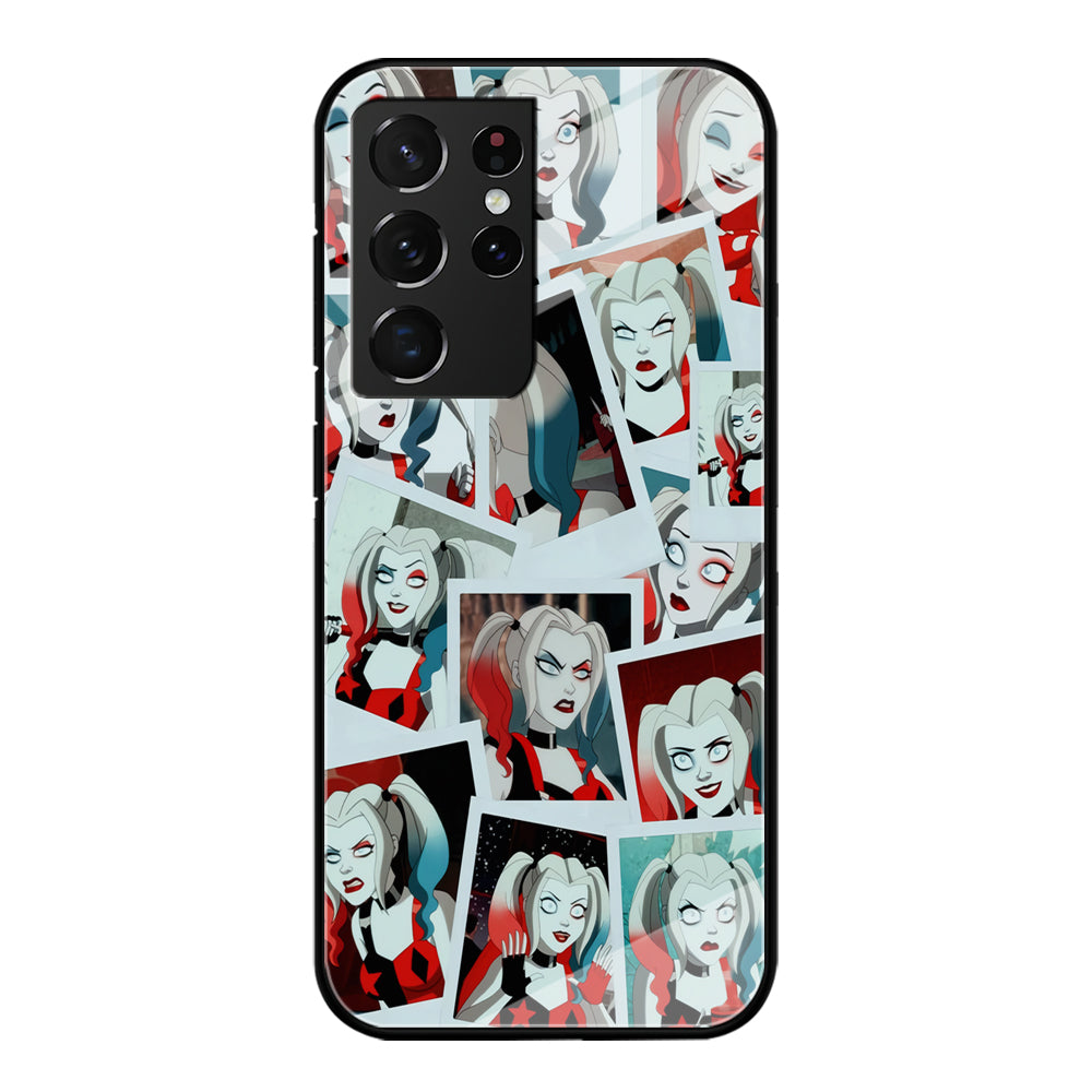 Harley Queen Expression In Frame Samsung Galaxy S21 Ultra Case