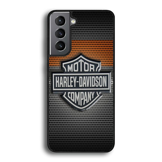 Harley Davidson Grey Samsung Galaxy S21 Case