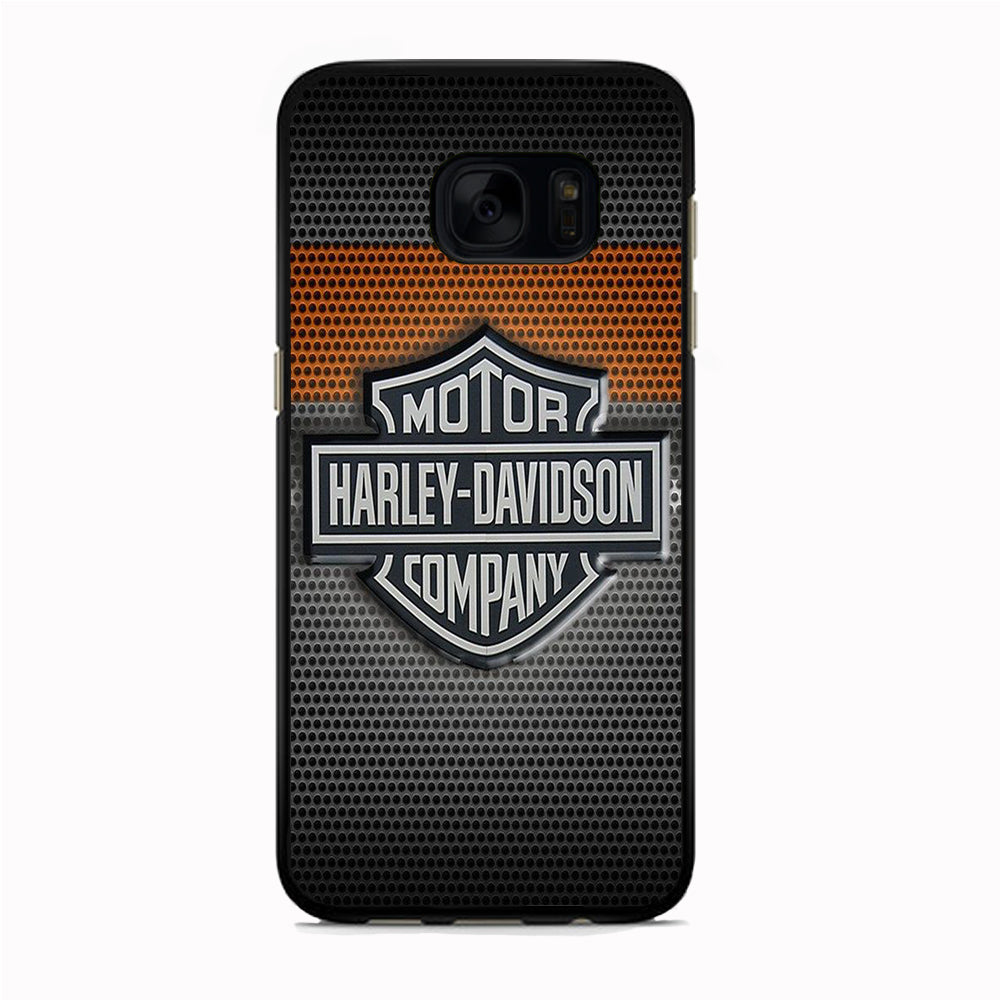 Harley Davidson Grey Samsung Galaxy S7 Edge Case