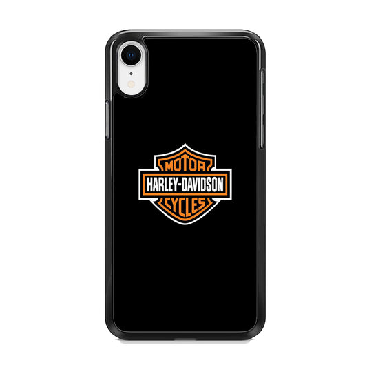 Harley Davidson Logo Black iPhone XR Case