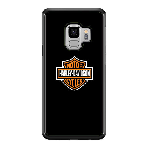 Harley Davidson Logo Black Samsung Galaxy S9 Case