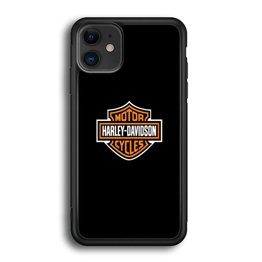 Harley Davidson Logo Black iPhone 12 Case
