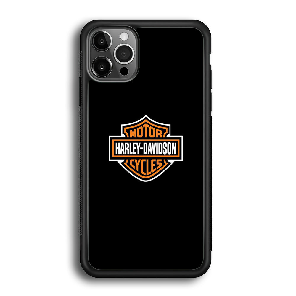 Harley Davidson Logo Black iPhone 12 Pro Case