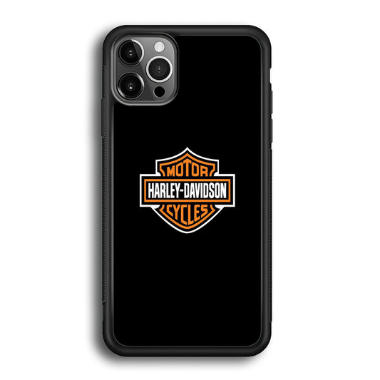 Harley Davidson Logo Black iPhone 12 Pro Case