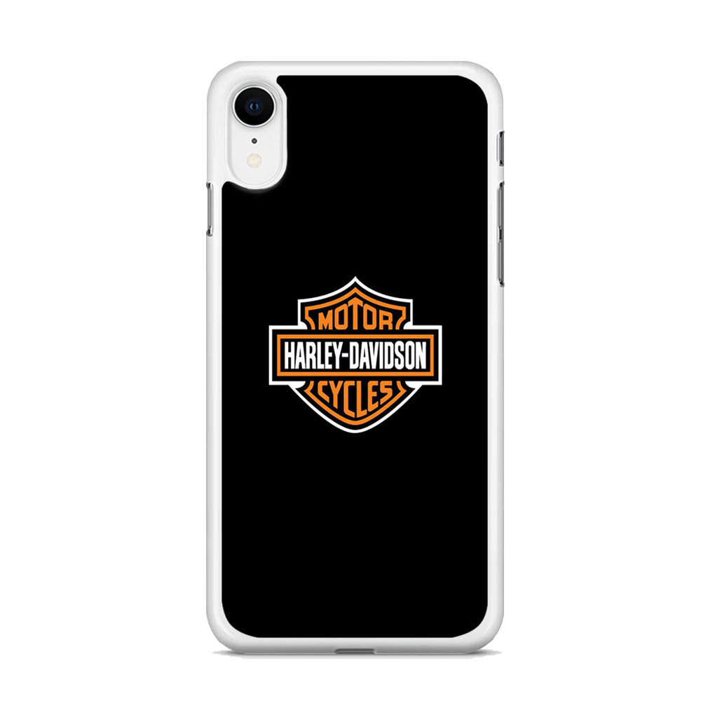 Harley Davidson Logo Black iPhone XR Case