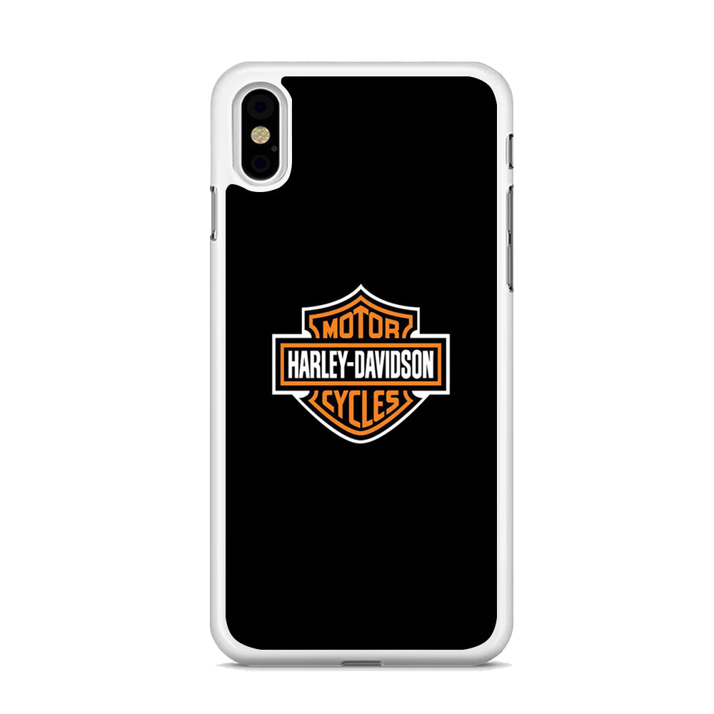 Harley Davidson Logo Black iPhone X Case