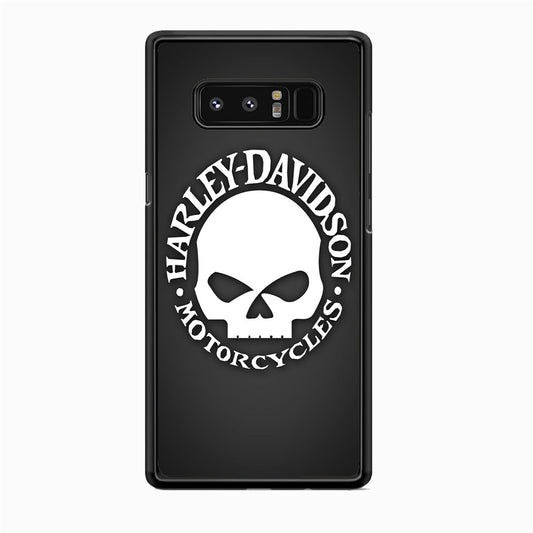 Harley Davidson Skull Grey Samsung Galaxy Note 8 Case
