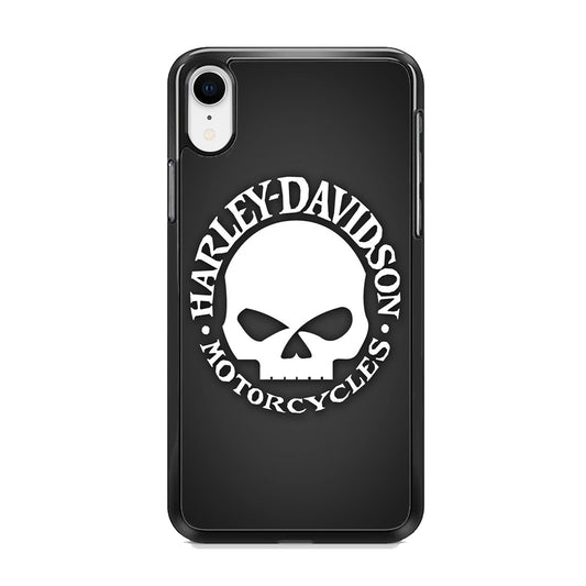 Harley Davidson Skull Grey iPhone XR Case