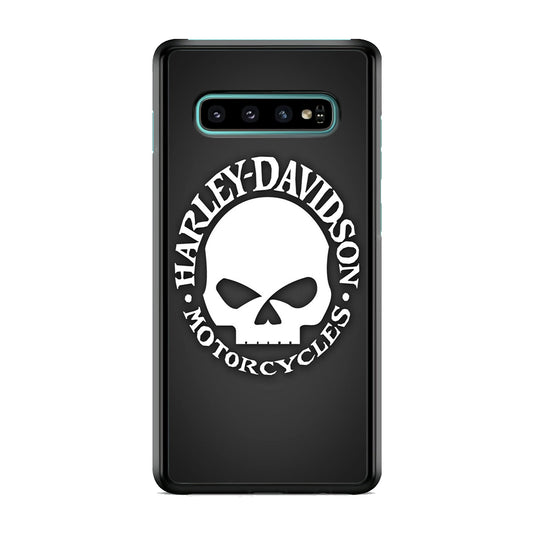 Harley Davidson Skull Grey Samsung Galaxy S10 Case