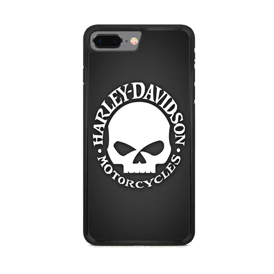 Harley Davidson Skull Grey iPhone 8 Plus Case