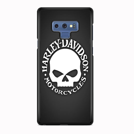 Harley Davidson Skull Grey Samsung Galaxy Note 9 Case