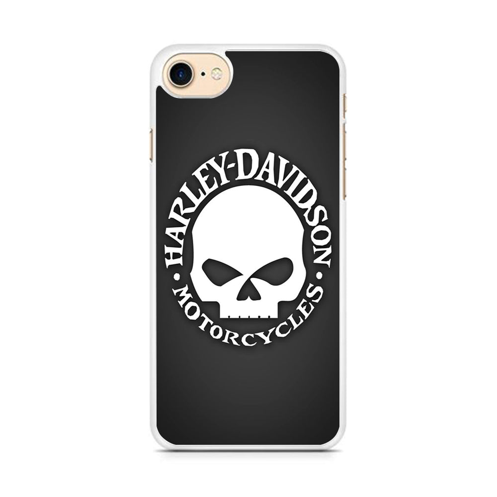 Harley Davidson Skull Grey iPhone 8 Case
