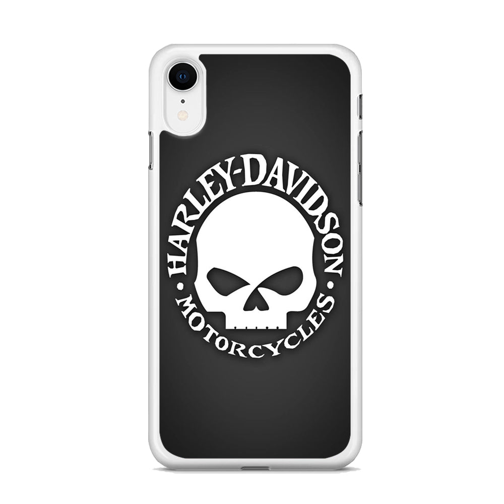 Harley Davidson Skull Grey iPhone XR Case