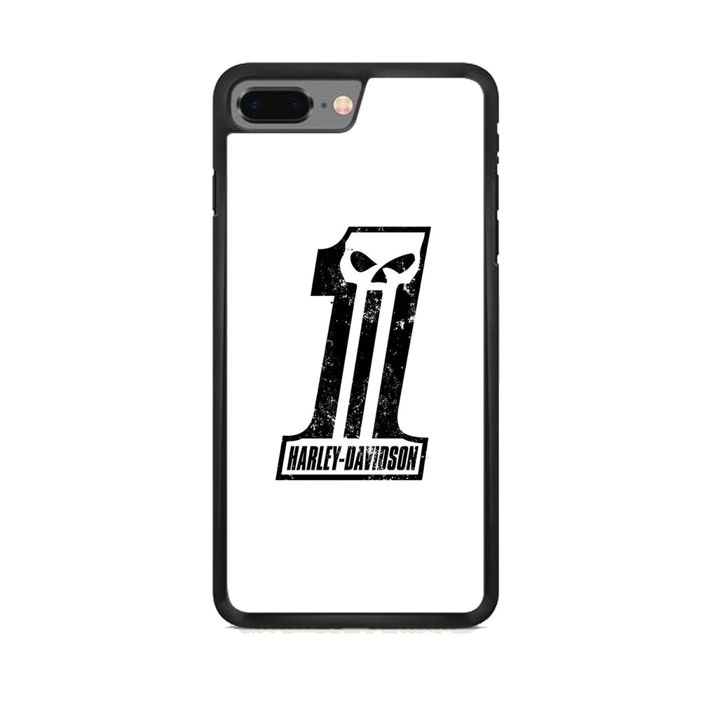 Harley Davidson White Number Skul iPhone 7 Plus Case