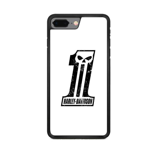 Harley Davidson White Number Skul iPhone 7 Plus Case