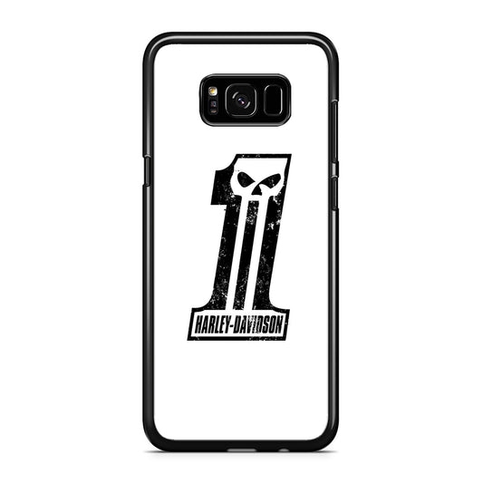 Harley Davidson White Number Skull Samsung Galaxy S8 Case