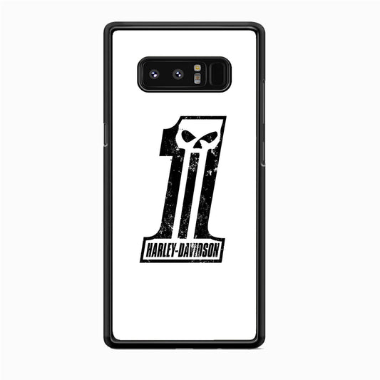 Harley Davidson White Number Skul Samsung Galaxy Note 8 Case