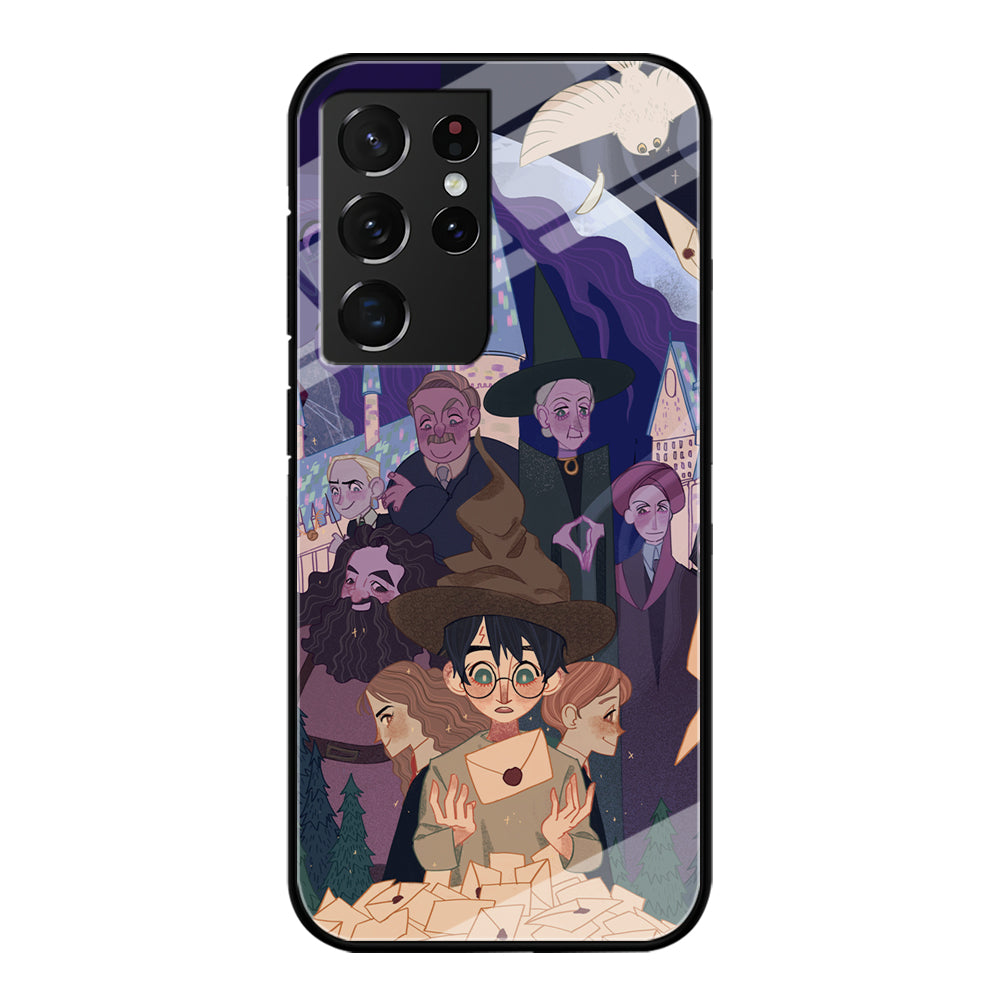 Harry Potter Imagine The Magic Letter Samsung Galaxy S21 Ultra Case