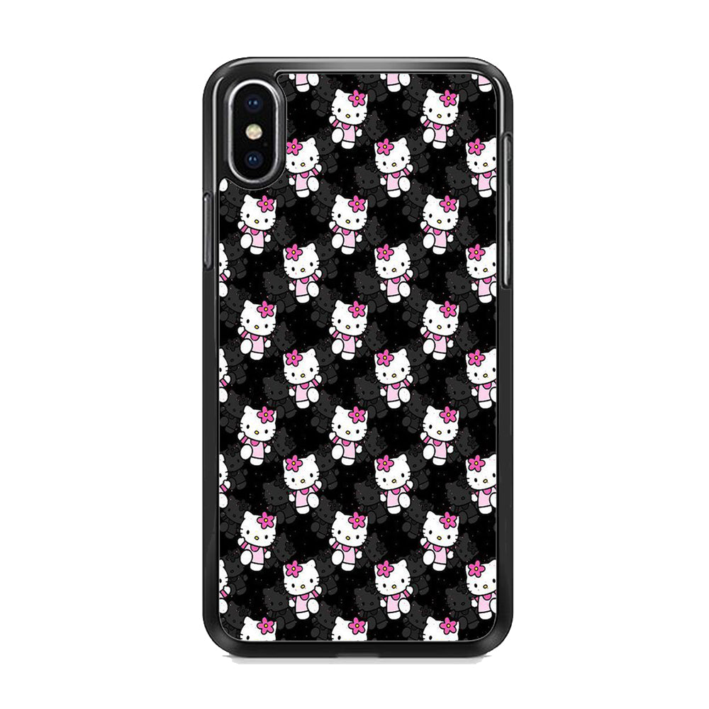 Hello Kitty Black Bland Winter iPhone X Case