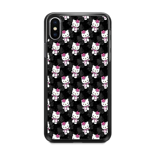 Hello Kitty Black Bland Winter iPhone X Case