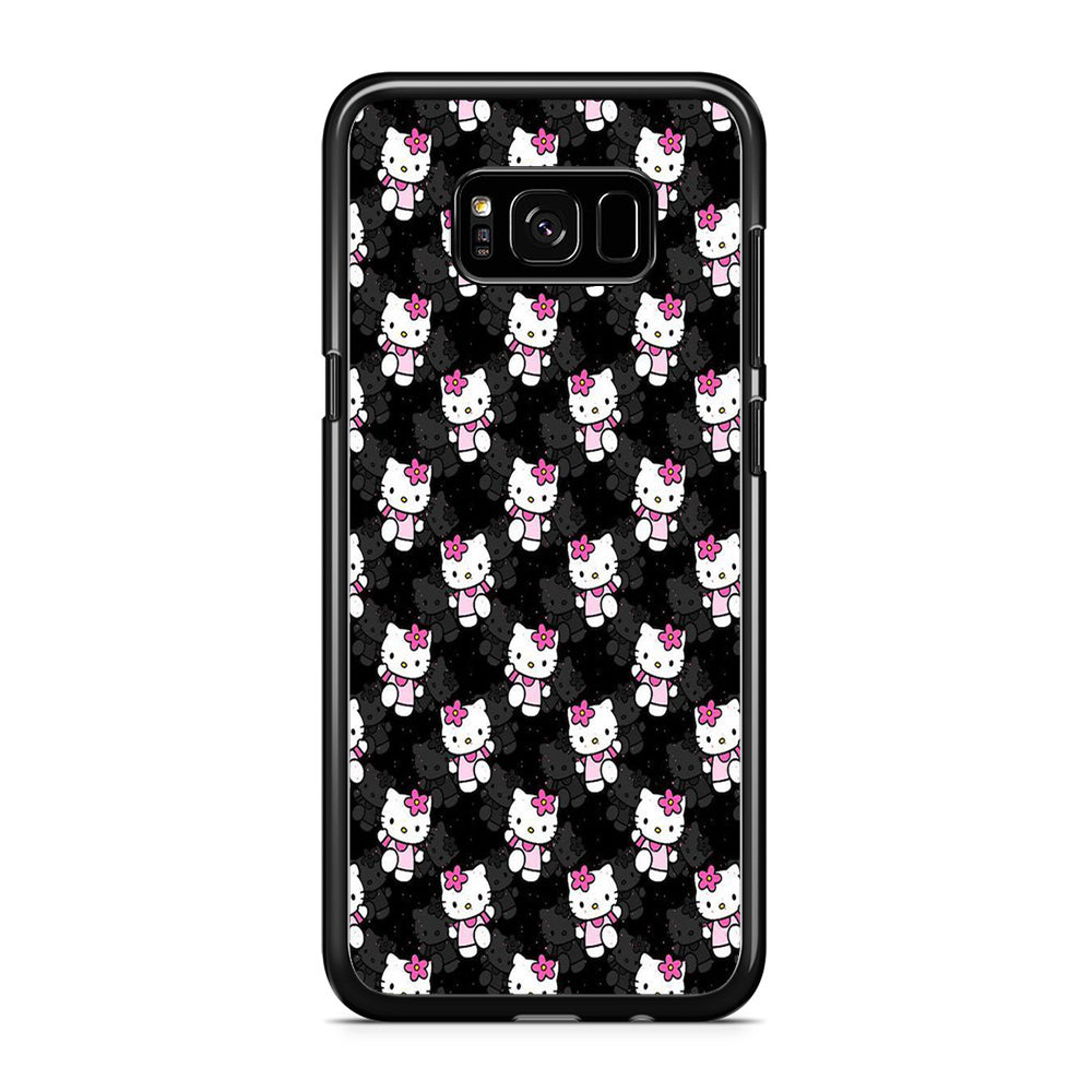 Hello Kitty Black Bland Winter Samsung Galaxy S8 Case