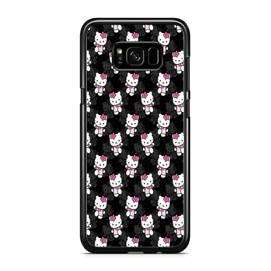 Hello Kitty Black Bland Winter Samsung Galaxy S8 Case