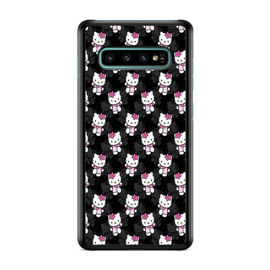 Hello Kitty Black Bland Winter Samsung Galaxy S10 Case