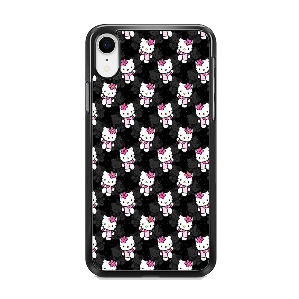 Hello Kitty Black Bland Winter iPhone XR Case