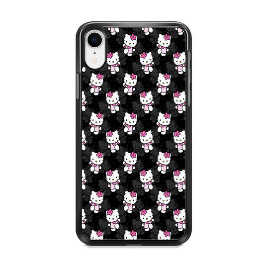Hello Kitty Black Bland Winter iPhone XR Case