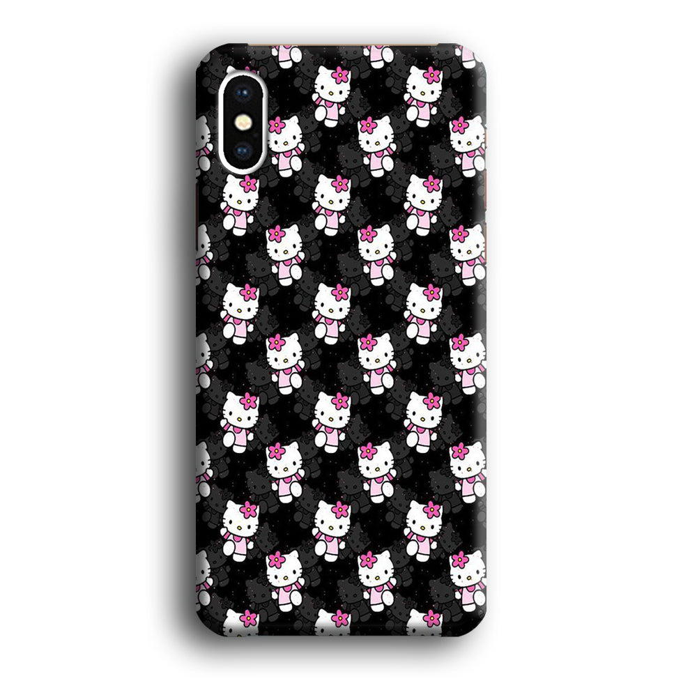 Hello Kitty Black Bland Winter iPhone X Case