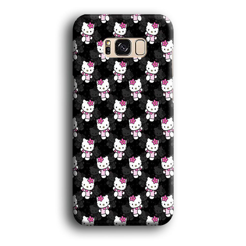 Hello Kitty Black Bland Winter Samsung Galaxy S8 Case