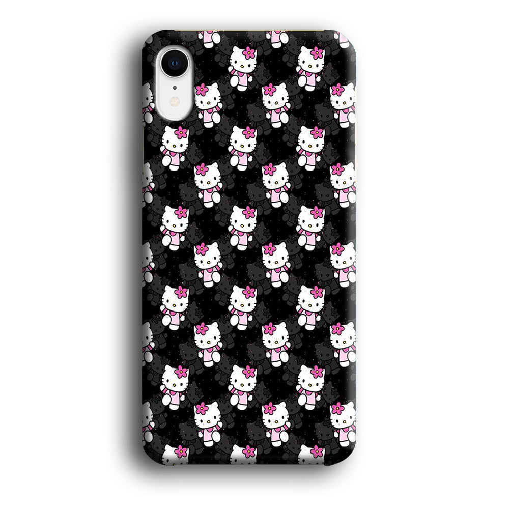 Hello Kitty Black Bland Winter iPhone XR Case