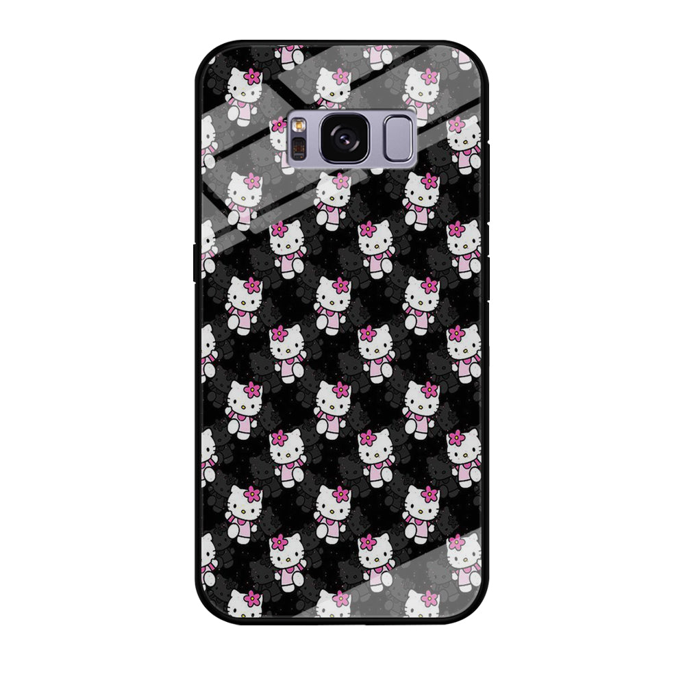 Hello Kitty Black Bland Winter Samsung Galaxy S8 Case