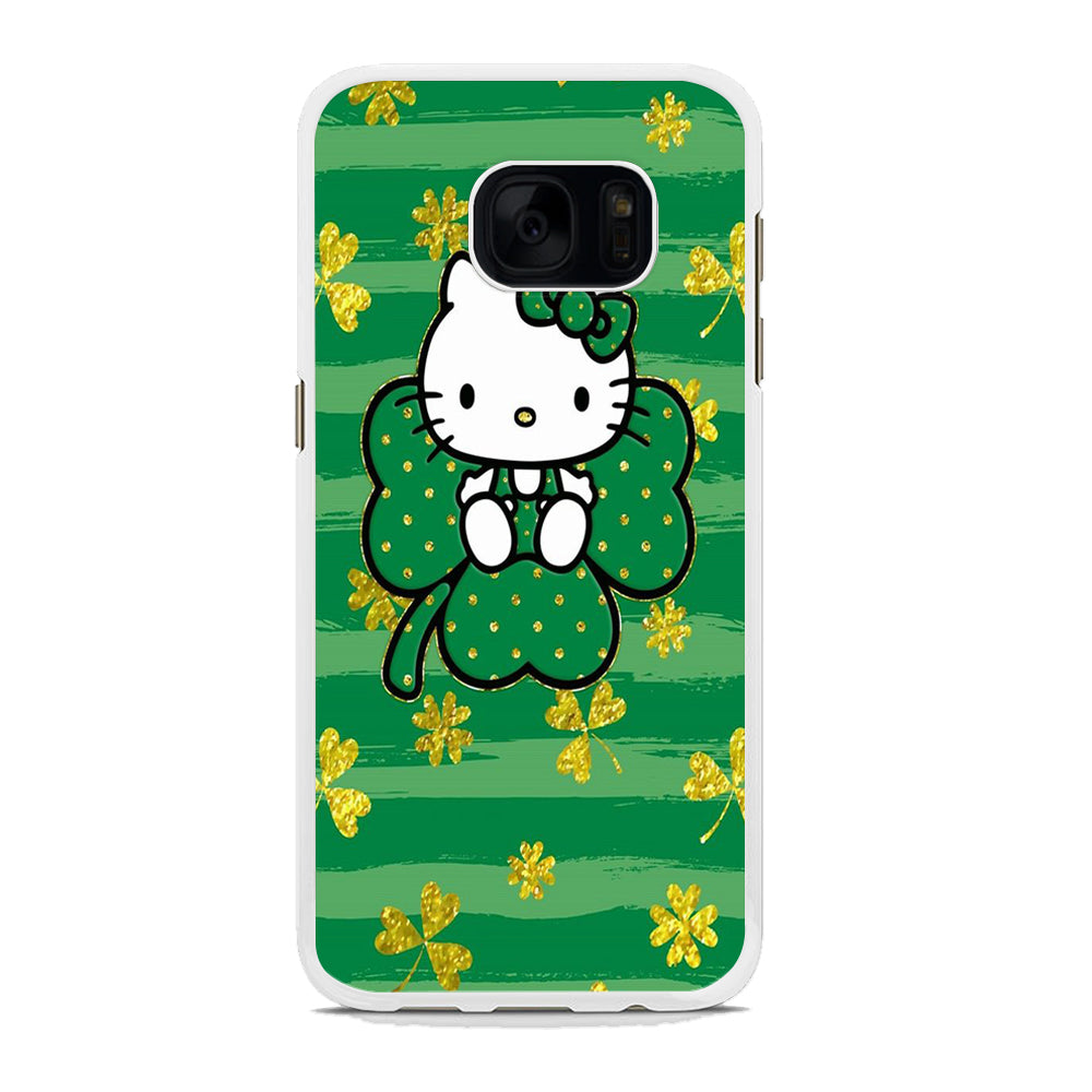 Hello Kitty Clover Green Samsung Galaxy S7 Edge Case