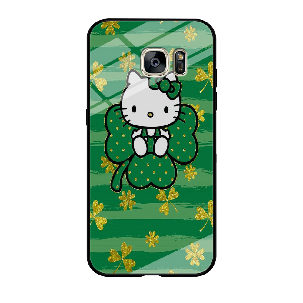 Hello Kitty Clover Green Samsung Galaxy S7 Edge Case