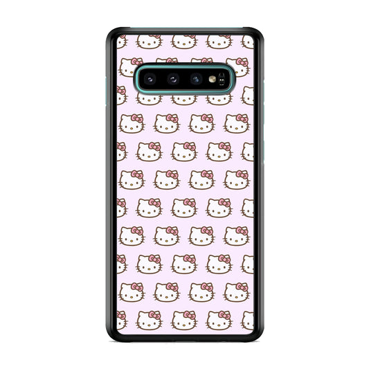 Hello Kitty Doodle Character Samsung Galaxy S10 Case