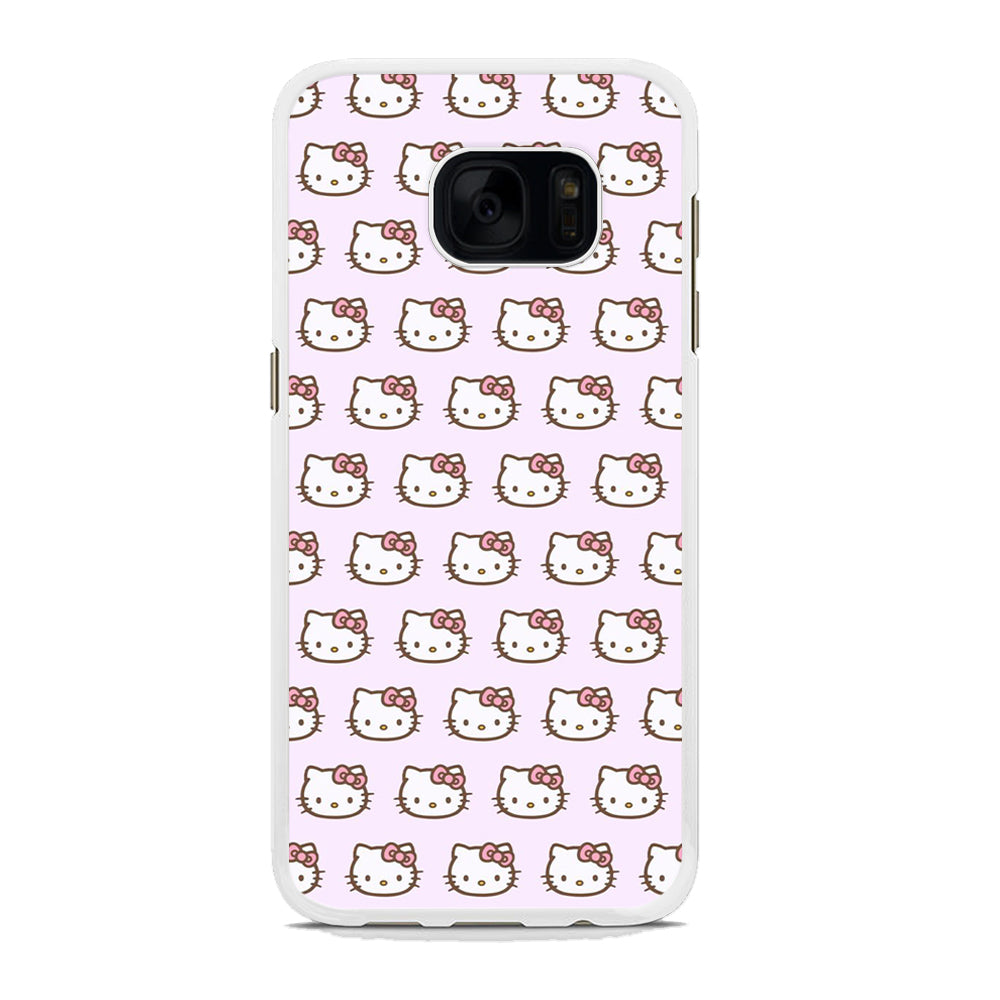 Hello Kitty Doodle Character Samsung Galaxy S7 Edge Case