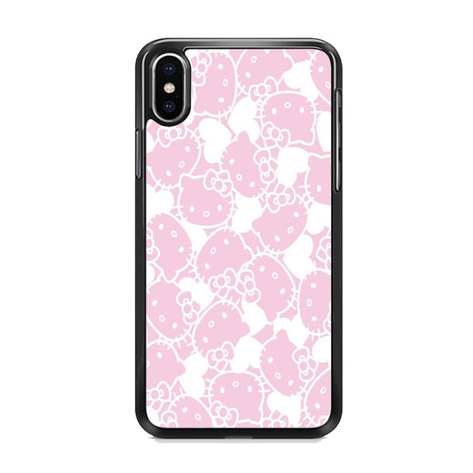 Hello Kitty Pink White iPhone X Case