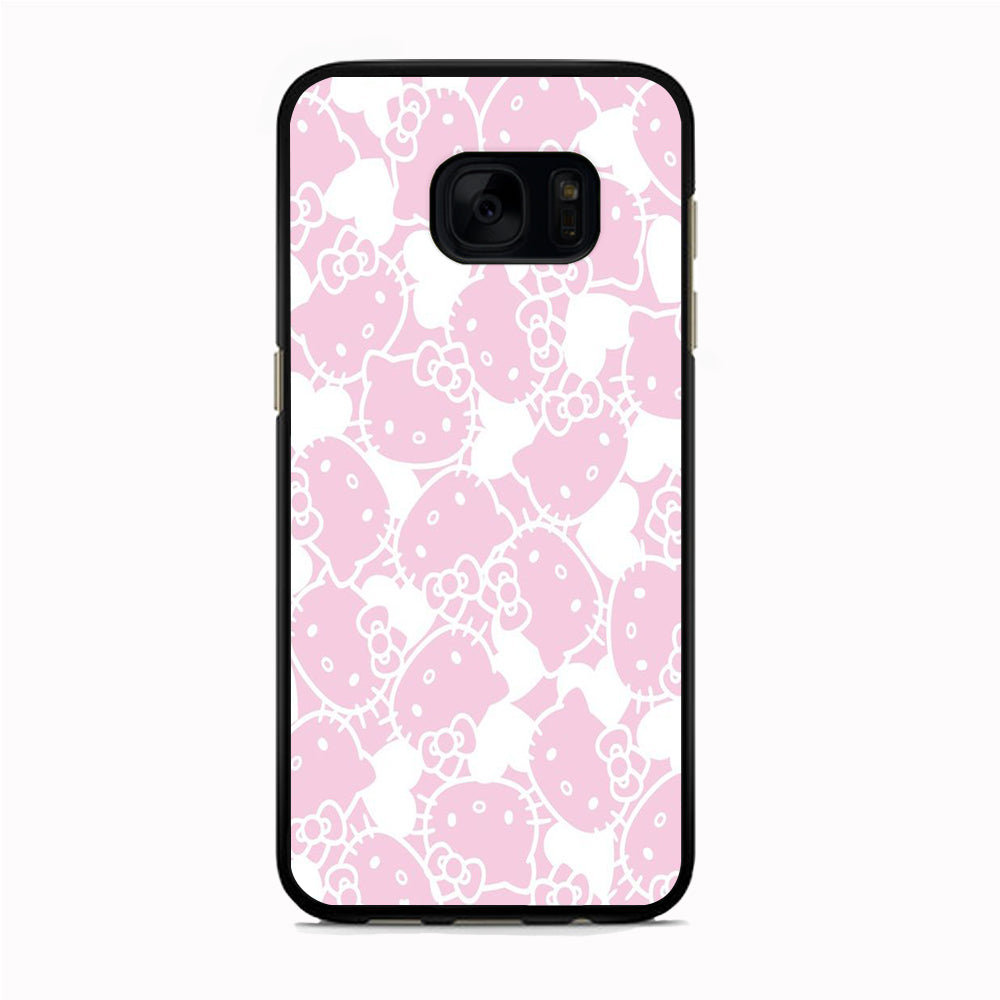 Hello Kitty Pink White Samsung Galaxy S7 Edge Case