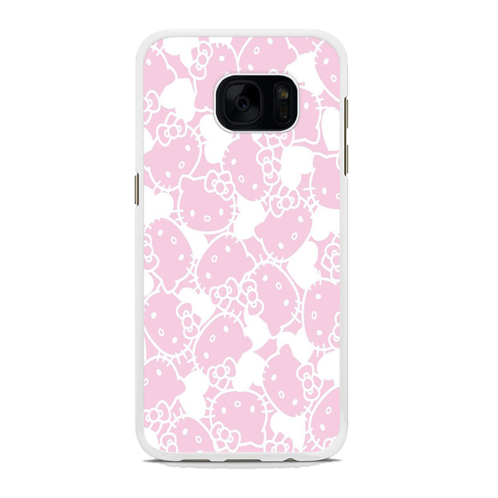 Hello Kitty Pink White Samsung Galaxy S7 Case