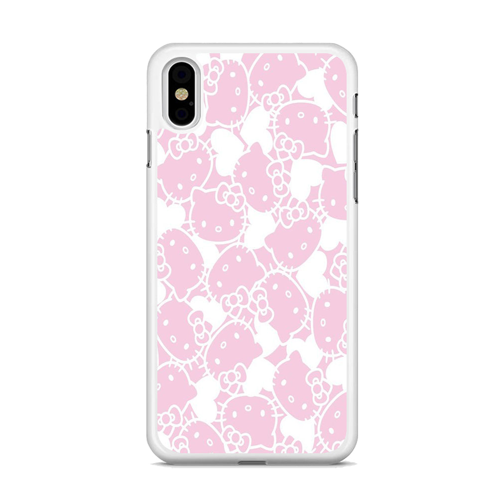 Hello Kitty Pink White iPhone X Case