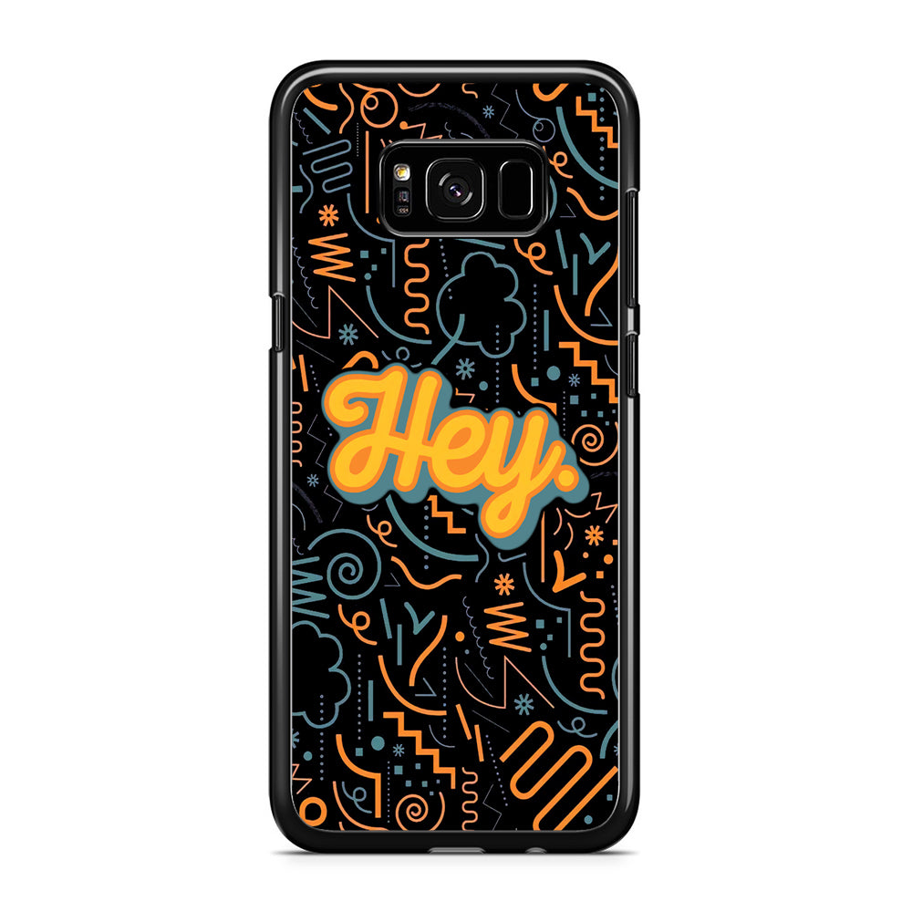 Hey Hey World Samsung Galaxy S8 Plus Case Rubber Black (2D Case)