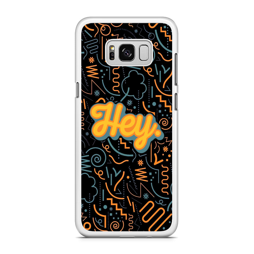 Hey Hey World Samsung Galaxy S8 Plus Case Rubber White (2D Case)