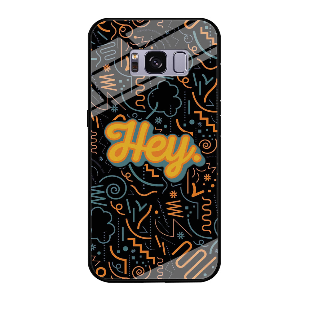 Hey Hey World Samsung Galaxy S8 Plus Case Tempered Glass Case