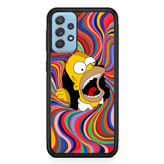 Homer Simpson Screaming Forward Samsung Galaxy A72 Case