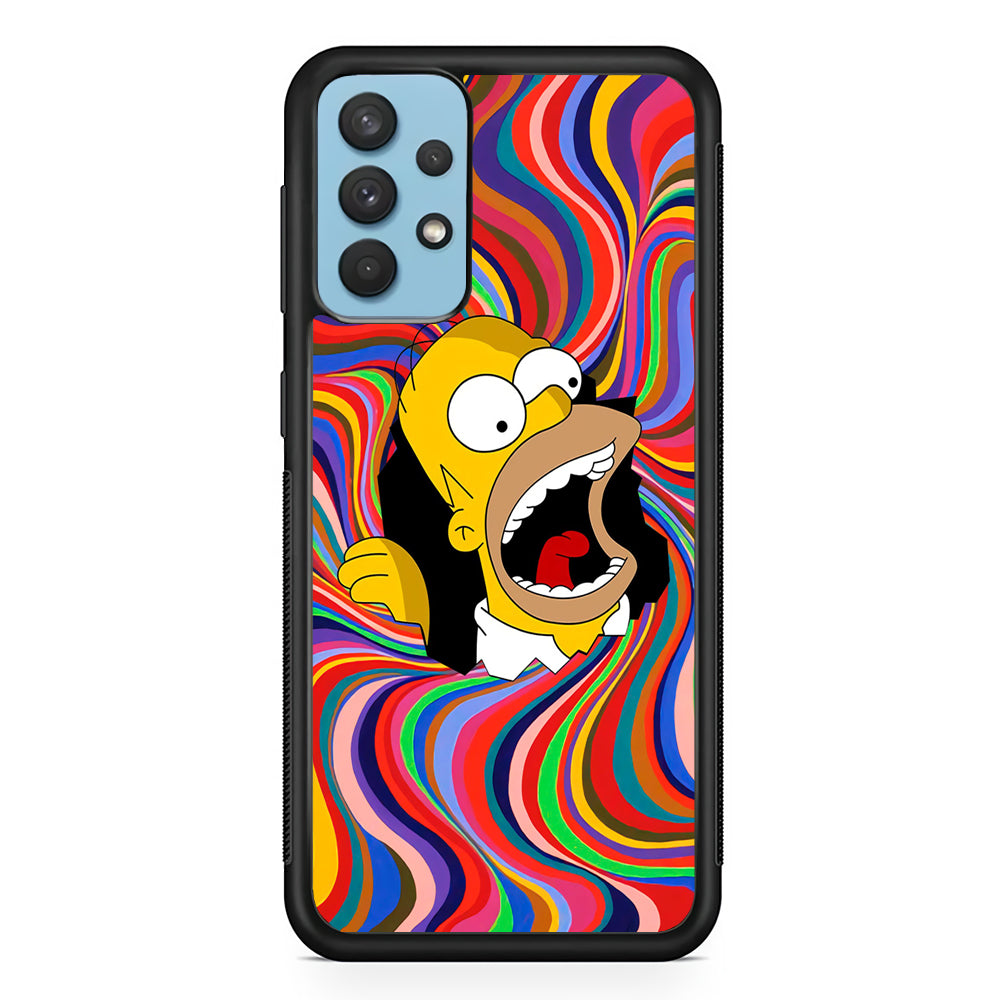 Homer Simpson Screaming Forward Samsung Galaxy A32 Case
