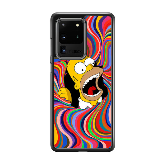 Homer Simpson Screaming Forward Samsung Galaxy S20 Ultra Case