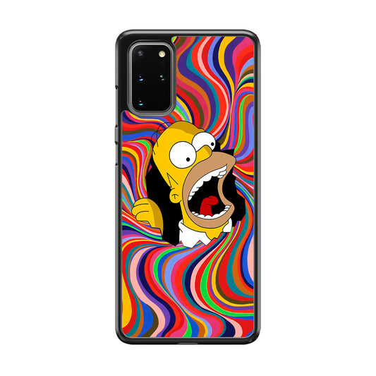 Homer Simpson Screaming Forward Samsung Galaxy S20 Plus Case