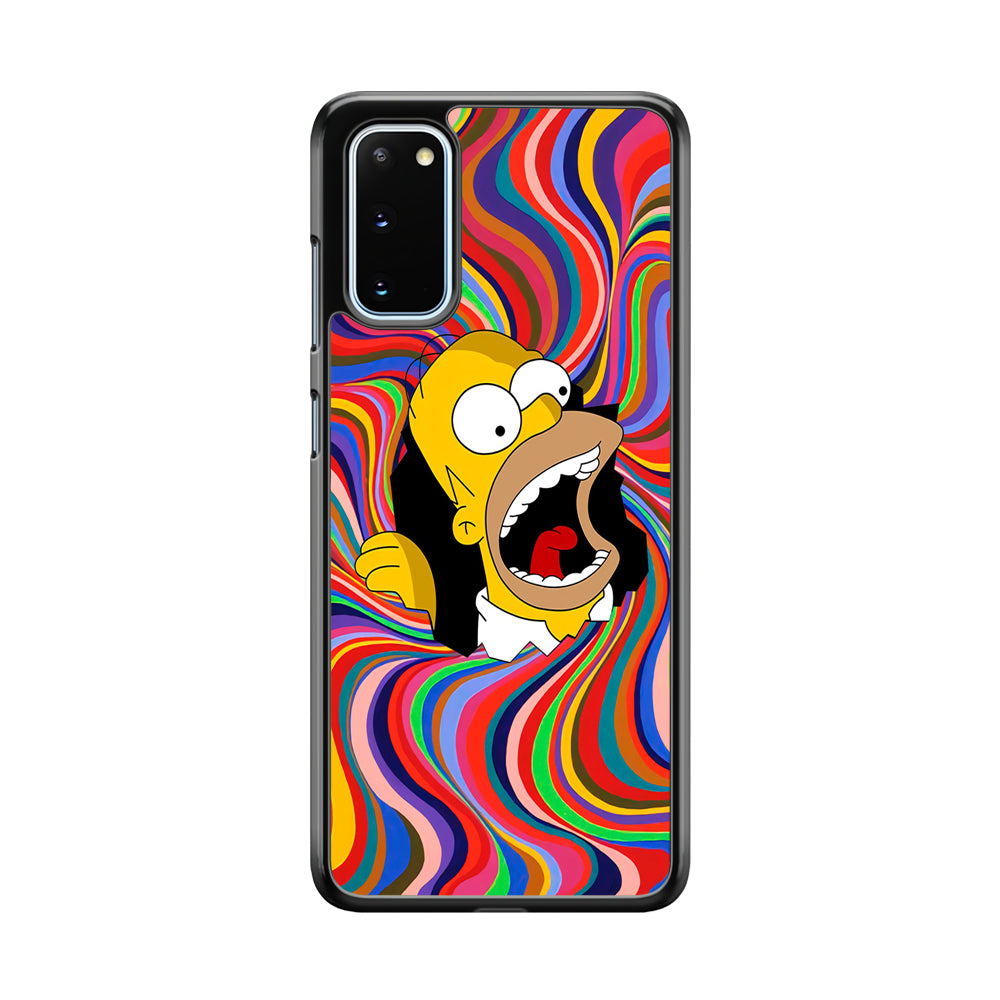 Homer Simpson Screaming Forward Samsung Galaxy S20 Case